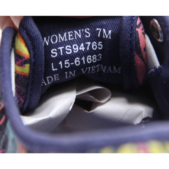 Sperry Top-Sider SEACOAST Shoes Womens Size 7 Tropical Print Canvas Sneakers - Picture 7 of 7
